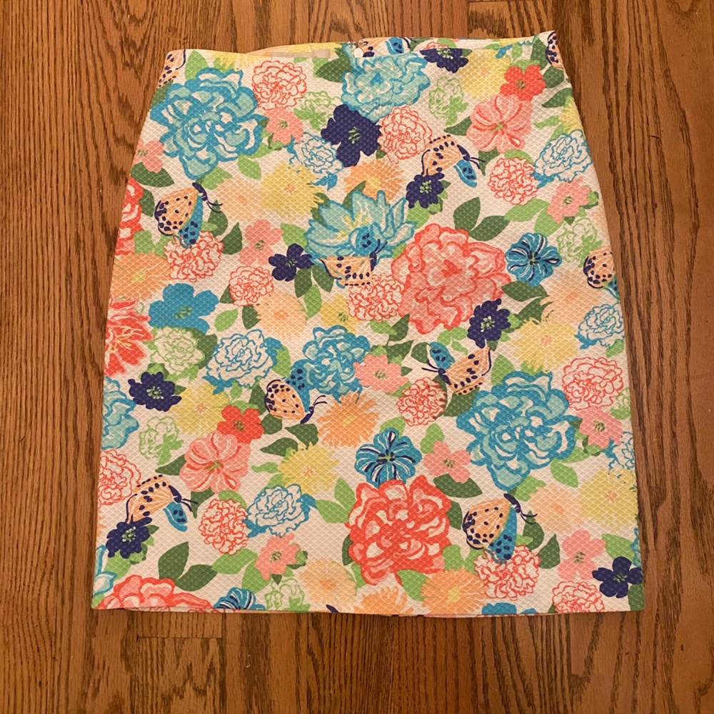 Talbots summer floral mini skirt.